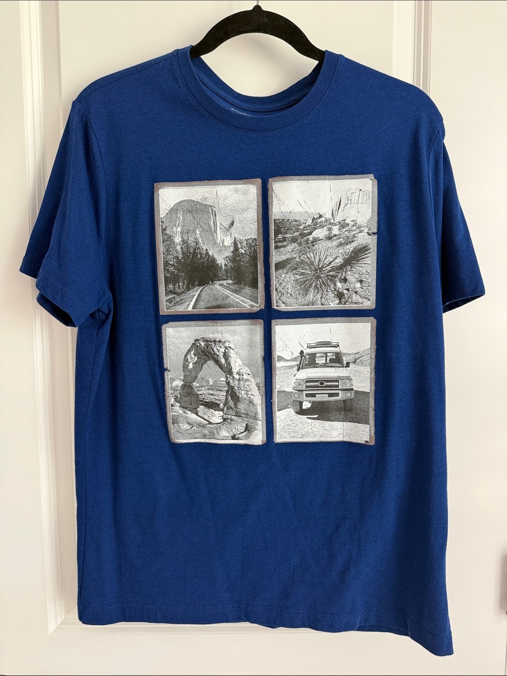 Banana Republic Royal Blue Short-Sleeve Graphic Tee